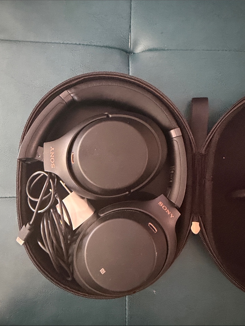 Sony Black Over-Ear Wireless Headphones with Carrying Case